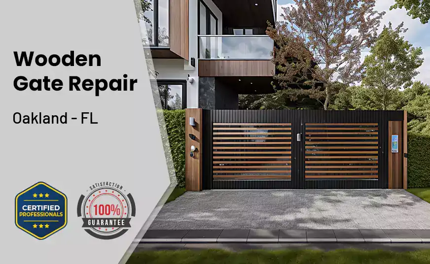 Wooden Gate Repair Oakland - FL 
